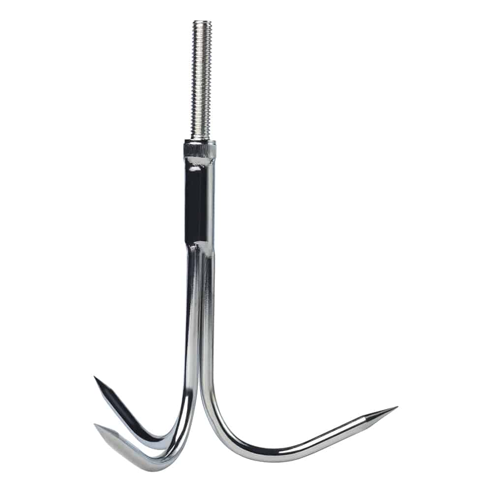 The grappling hook with a thread for magnet fishing