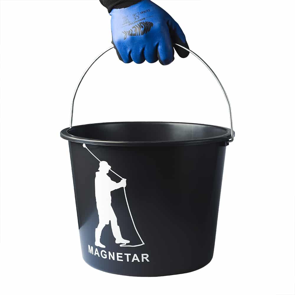 The Magnetar bucket is ideal for magnet fishing