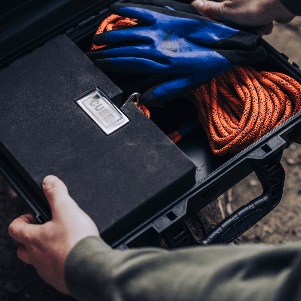 CUBE in storage case